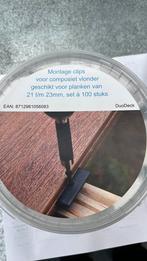 Nieuwe Montage  clips voor  Composiet vlonderplanken, Tuin en Terras, Terrasdelen en Vlonders, Ophalen of Verzenden, Nieuw, Composiet