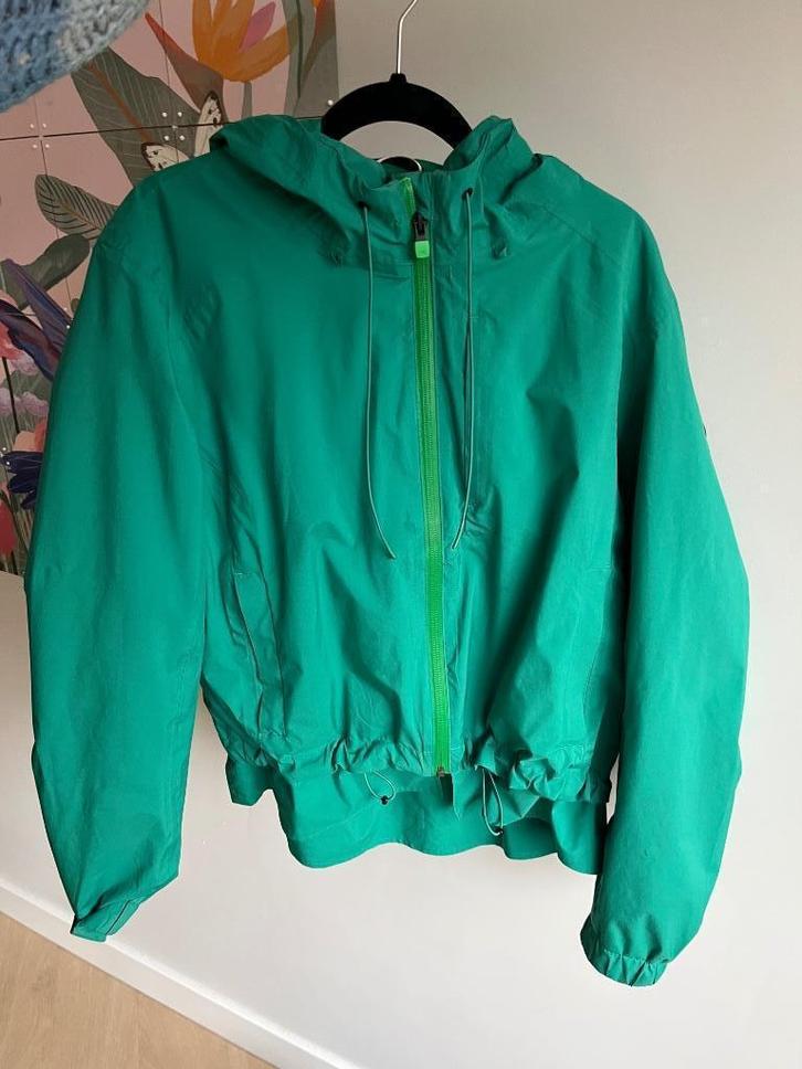 Waterdichte Human nature jas, Kleding | Dames, Jassen | Winter, Zo goed als nieuw, Maat 38/40 (M), Groen, Ophalen of Verzenden