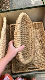 Rotan manden set, heel mooi, Ophalen of Verzenden, Zo goed als nieuw, Rond, Riet