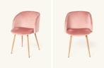 Roze Fluwelen Stoel Søstrene Grene, Huis en Inrichting, Stoelen, Ophalen, Gebruikt, Overige kleuren, Eén