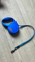 Flexi classic compact 5 meter tape blauw, Dieren en Toebehoren, Ophalen of Verzenden, Gebruikt