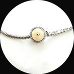 Pandora Lim.Ed. gouden hartje 792073EN23 / zirkonia retired, Sieraden, Tassen en Uiterlijk, Bedels, Pandora, Ophalen of Verzenden