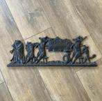 Gietijzeren plaquette uit 1900 De begrafenis van de jager, Ophalen of Verzenden