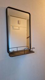 Industriële spiegel met plankje, Huis en Inrichting, Woonaccessoires | Spiegels, Ophalen, Minder dan 50 cm, Zo goed als nieuw