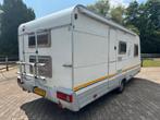 Prachtige BÜRSTNER FUN 490TK *stapelbed*zgan 3m tent+luifel*, Caravans en Kamperen, Dwars-stapelbed, Bedrijf, Bürstner, 5 tot 6 meter