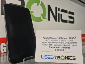 Apple iPhone 13 Groen - 128GB | 6 Maanden Garantie beschikbaar voor biedingen