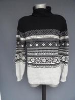 C & A maat M, "Noorse" gebreide trui., Maat 48/50 (M), Zwart, Zo goed als nieuw, C&A