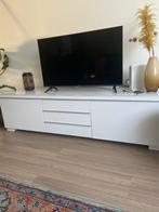 Wit glanzend tv meubel, Huis en Inrichting, Kasten | Televisiemeubels, 150 tot 200 cm, Overige materialen, Minder dan 100 cm, 25 tot 50 cm