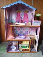 KIdkraft groot Houten Barbie-poppenhuis met meubeltjes, Kinderen en Baby's, Speelgoed | Poppenhuizen, Poppenhuis, Ophalen