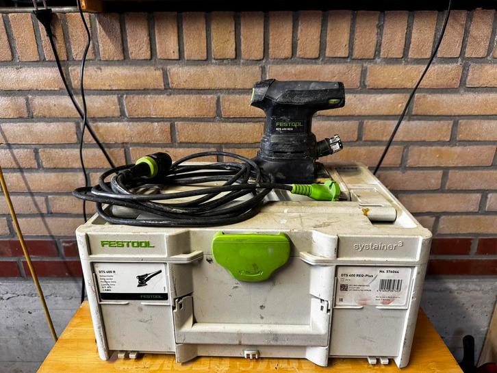 Festool RTS400 vlakschuurmachine in systainer, Doe-het-zelf en Verbouw, Gereedschap | Schuurmachines, Zo goed als nieuw, Vlakschuurmachine