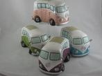 spaarpot groot model autobus in groen roze of paars, Ophalen of Verzenden, Nieuw, Steen, Aardewerk of Keramiek, Vervoermiddel