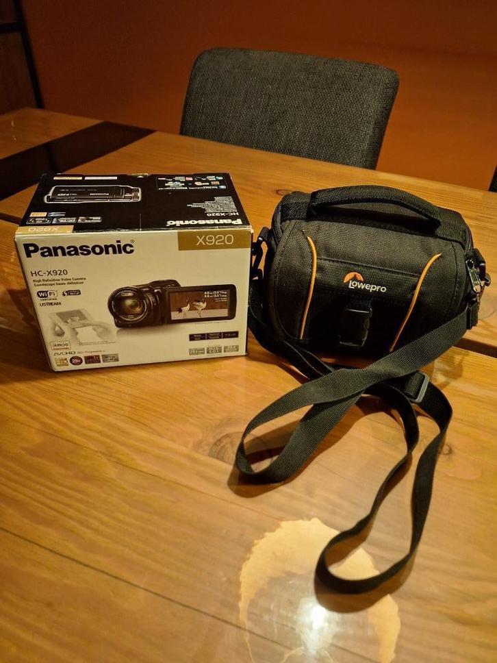 Videocamera Panasonic HC-X920 3MOS BSI FULL HD camcorder, Audio, Tv en Foto, Videocamera's Digitaal, Zo goed als nieuw, Geheugenkaart