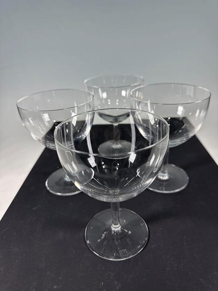 4 Gilde 1936 Champagnecoupes Copier Leerdam, Antiek en Kunst, Antiek | Glas en Kristal, Ophalen of Verzenden