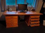 Bureau teakhout 200 bij 90 cm, Huis en Inrichting, Bureaus, Ophalen, Gebruikt, Bureau