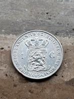 1 gulden 1863 Willem III, zeer mooie kwaliteit, 1 gulden, Koning Willem III, Zilver, Ophalen of Verzenden