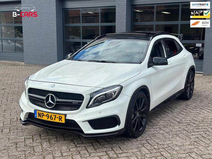 Mercedes-Benz GLA-klasse AMG 45 4MATIC Pano|Leer|Stoelvw|Edi, Auto's, Mercedes-Benz, Bedrijf, Te koop, GLA, 4x4, ABS, Airbags