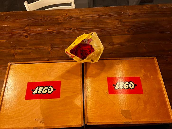 Vintage Lego Kisten '60s incl inhoud + Losse Lego, Kinderen en Baby's, Speelgoed | Duplo en Lego, Gebruikt, Lego, Losse stenen