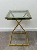 Sidetabel goud/rouge, Ophalen of Verzenden, Zo goed als nieuw, 25 tot 50 cm, Rond