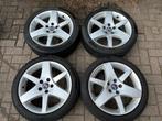 Saab 17inch Alu36 Aero velgen Continental banden, Ophalen, Gebruikt, Velg(en), 17 inch