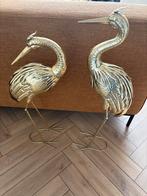 Een set goudkleurige Kraanvogels - Decoratief, Huis en Inrichting, Ophalen, Zo goed als nieuw
