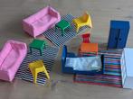 Ikea Huset poppenmeubels: 2x woonkamer, 1x slaapkamer, Kinderen en Baby's, Speelgoed | Poppenhuizen, Ophalen, Zo goed als nieuw