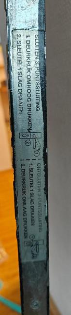 NEMEF Meerpuntssluiting met cilinderbediening, Doe-het-zelf en Verbouw, Hang- en Sluitwerk, Ophalen, Gebruikt, Rvs, Slot