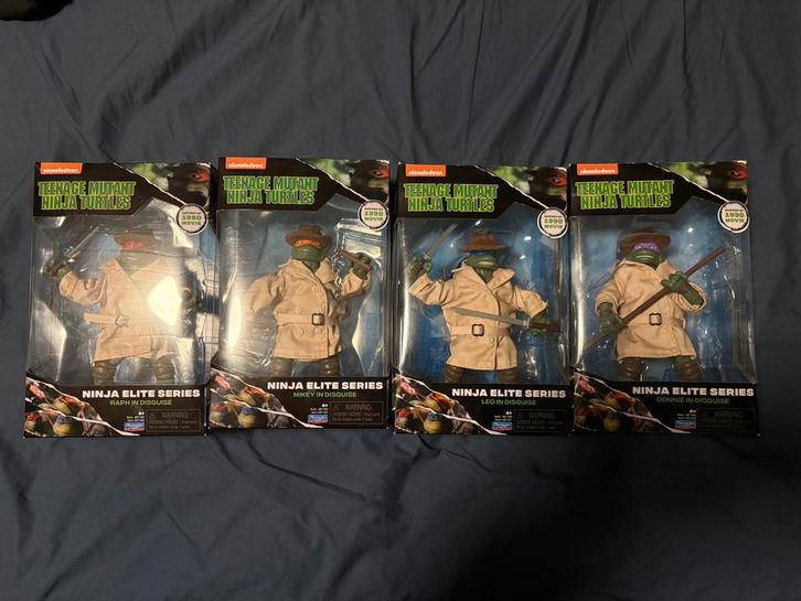 Tmnt ninja turtles in disguise actiefiguren, Verzamelen, Speelgoed, Zo goed als nieuw, Ophalen of Verzenden