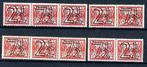 Combinaties uit rollen, NVPH 356a-d (lees), Postzegels en Munten, Postzegels | Nederland, Ophalen of Verzenden, T/m 1940, Postfris