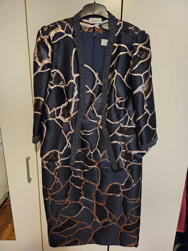 Jurk voor bruidsmoeder, Kleding | Dames, Trouwkleding en Trouwaccessoires, Zo goed als nieuw, Trouwjurk, Blauw, Ophalen of Verzenden