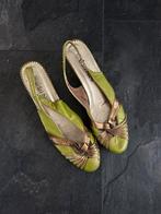 Groen met bronzen pumps - maat 38, Pumps, Ophalen of Verzenden, Zo goed als nieuw, Sri nini