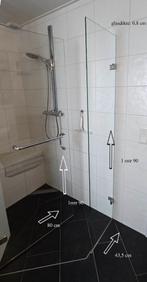 douchedeur glas, Doe-het-zelf en Verbouw, Sanitair, Ophalen, Gebruikt, Chroom, Douche