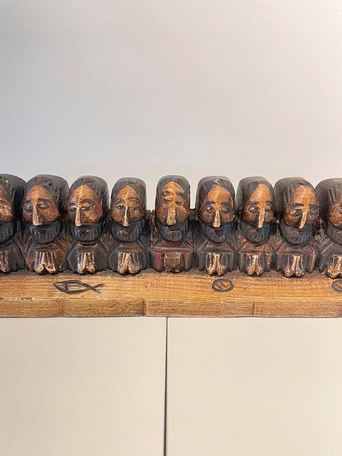 Religieus houtsnijwerk | Laatste avondmaal | 1950-1970, Antiek en Kunst, Kunst | Beelden en Houtsnijwerken, Ophalen of Verzenden