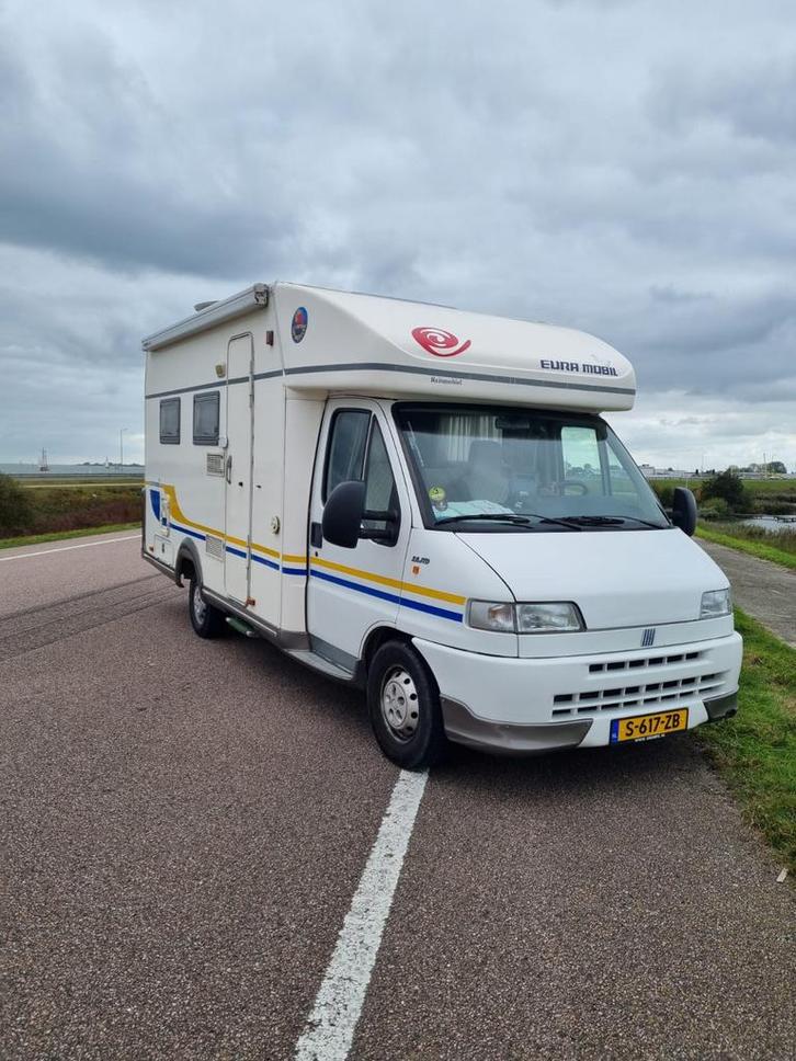 Fiat Ducato Eura Mobil Camper, 1ste Eigenaar, Vakantie klaar, Caravans en Kamperen, Campers, Particulier, Half-integraal, Eura Mobil
