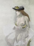 Félicien Rops - Print 1906 - Bonne Volonté, Risque Prent, Gebruikt, Verzenden, Voor 1940, Prent