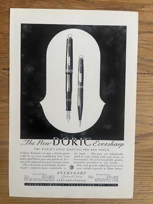 Eversharp pennen originele advertenties diverse vintage, Verzamelen, Merken en Reclamevoorwerpen, Gebruikt, Overige typen, Ophalen of Verzenden