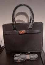 Zwarte glitter tas, Ophalen of Verzenden, Zo goed als nieuw, Zwart, Schoudertasje