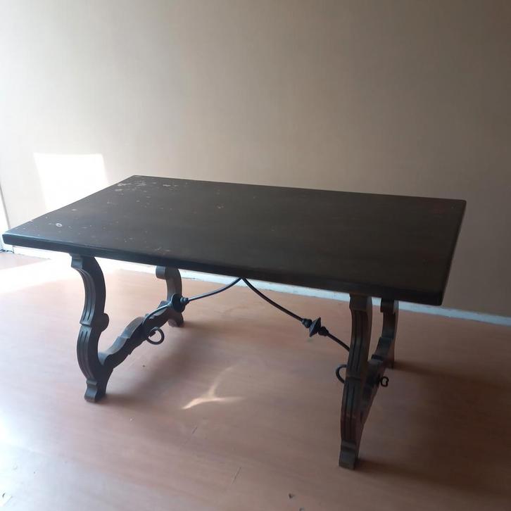 Spaanse Tafel, Huis en Inrichting, Tafels | Eettafels, Gebruikt, 50 tot 100 cm, 150 tot 200 cm, Vijf personen of meer, Rechthoekig