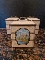 3 Vintage blikken jaren 60 theeblik koektrommel, Verzamelen, Ophalen of Verzenden, Gebruikt, Koek(jes), Overige merken