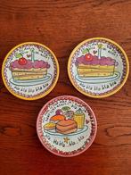 Blond Bordjes 3 x, Huis en Inrichting, Keuken | Servies, Gebruikt, Blond Amsterdam, Ophalen of Verzenden, Bord(en)