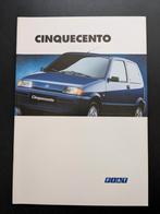 Brochure FIAT Cinquecento 1995, Ophalen of Verzenden, Zo goed als nieuw, Overige merken