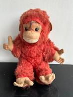 Oude pluche Red Monkey aap 30 cm, Ophalen of Verzenden, Gebruikt