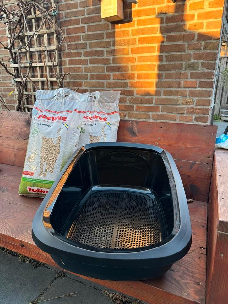 Peewee XL kattenbak + korrels, Dieren en Toebehoren, Kattenbakken, Zo goed als nieuw, Ophalen