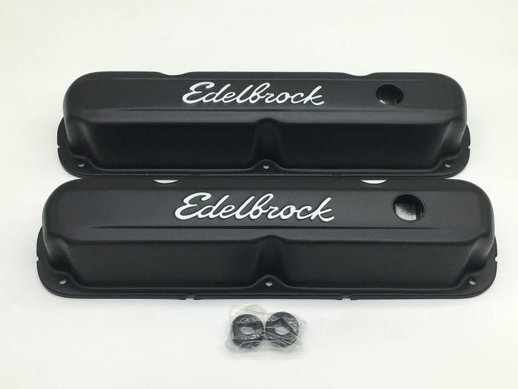 Kleppendeksel edelbrock (zwart) dodge plymouth mopar 318 360, Auto diversen, Overige Auto diversen, Ophalen of Verzenden