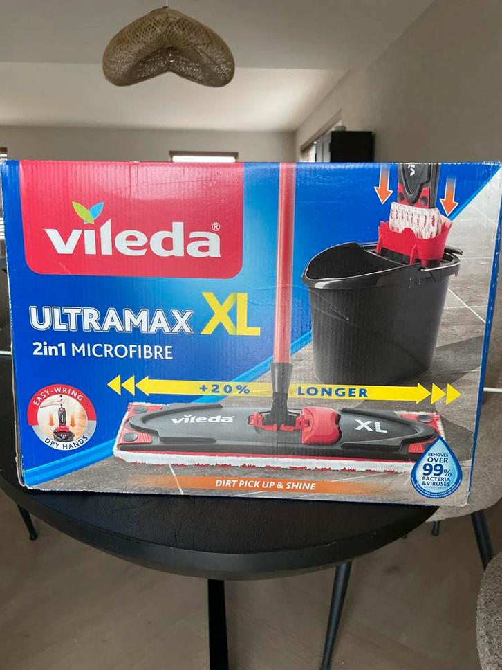 Nieuw! XL Vileda Ultramax XL 2in1 Microfibre Dweil, Huis en Inrichting, Schoonmaakartikelen, Mop of Dweil, Ophalen of Verzenden
