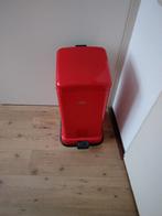 Rode prullenbak met pedaal, Ophalen, Met pedaal, 50 tot 75 cm, Zo goed als nieuw