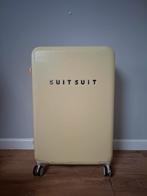 SUITSUIT Gele Koffer met Wieltjes, Sieraden, Tassen en Uiterlijk, Ophalen of Verzenden, Zo goed als nieuw, Hard kunststof, Slot
