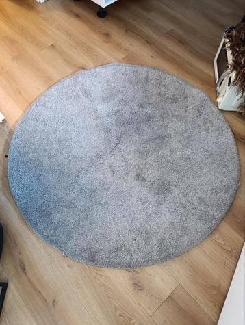Middengrijs vloerkleed rond diameter 130 beschikbaar voor biedingen