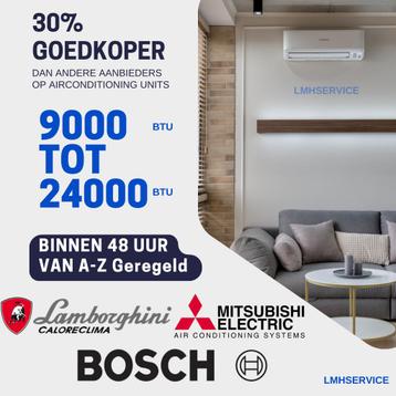 ‼️Airco met installatie Lamborghini, Bosch of Mitsubishi‼️ beschikbaar voor biedingen