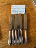 6 massief zilveren dessertmessen Puntfilet – H.M. Mansfeld, Ophalen of Verzenden, Zilver