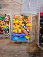 3 bakken met auto's, duplo en beestjes., Ophalen, Zo goed als nieuw